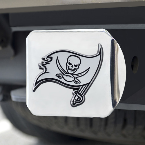 Tampa Bay Buccaneers Hitch Cover Chrome Emblem on Chrome Special Order