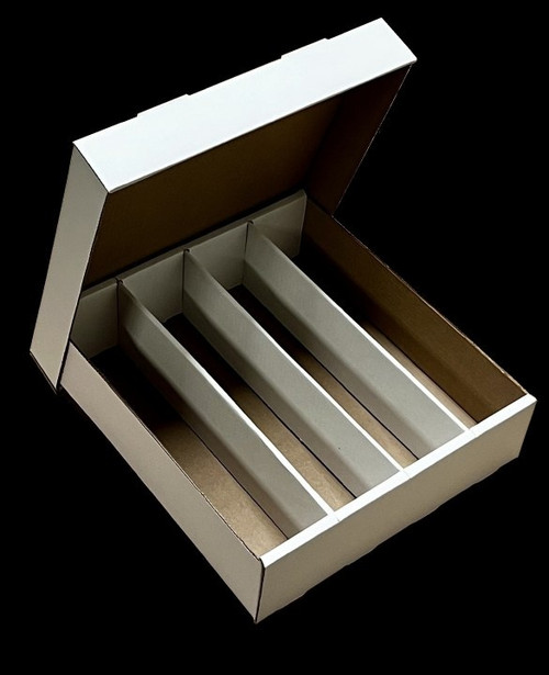 Cardboard - 3200 Count Storage Box 4 Row (Bundle of 25)