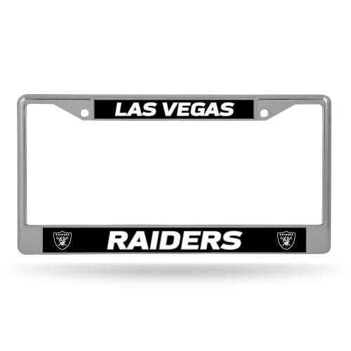 NEW Las Vegas Raiders Football Plastic License Plate Frame 6.5'' x 12.5''-  2PC 