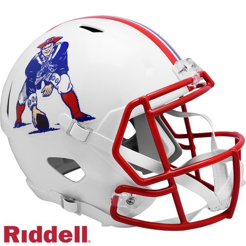 New England Patriots Helmet Riddell Replica Full Size Speed Style 1990-1992 T/B New England Patriots Helmet Riddell Replica Full Size Speed Style 1990-1992 T/B