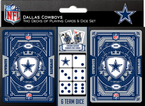 Dallas Cowboys Playing Cards and Dice Set