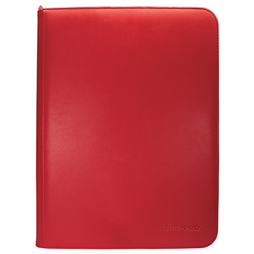 Vivid 9 Pocket Zippered PRO-Binder Red