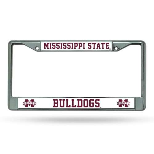 Mississippi State Bulldogs License Plate Frame Chrome