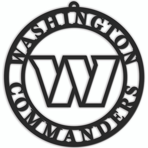 Washington Commanders Sign Door Hanger 16 Inch