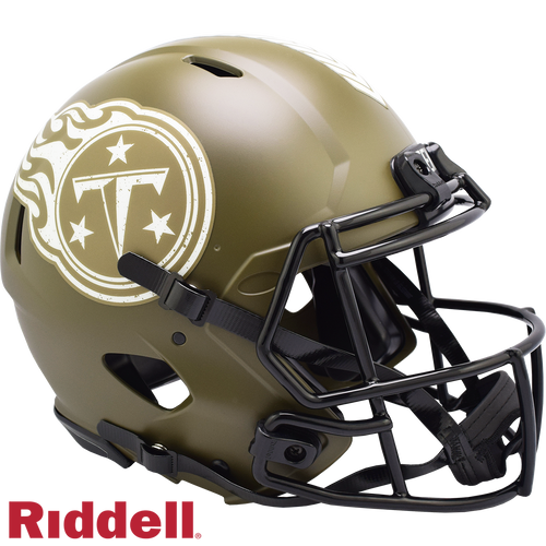 Tennessee Titans Helmet Riddell Authentic Full Size Speed Style Salute To Service