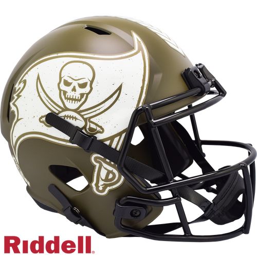 Tampa Bay Buccaneers Helmet Riddell Replica Full Size Speed Style Salute To Service