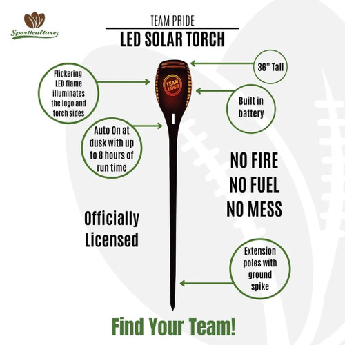 Florida State Seminoles Solar Torch LED