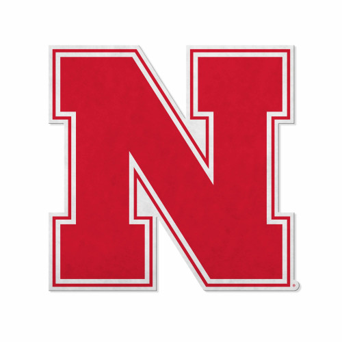 Nebraska Cornhuskers Pennant Shape Cut Logo Design
