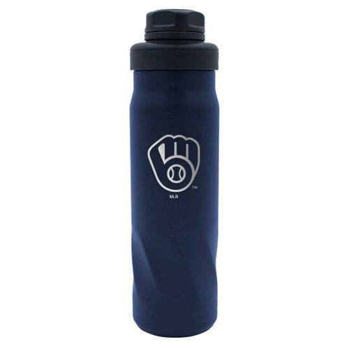 Milwaukee Brewers Water Bottle 20oz Morgan Stainless Milwaukee Brewers Water Bottle 20oz Morgan Stainless