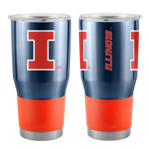 Illinois Fighting Illini Travel Tumbler 30oz Stainless Steel