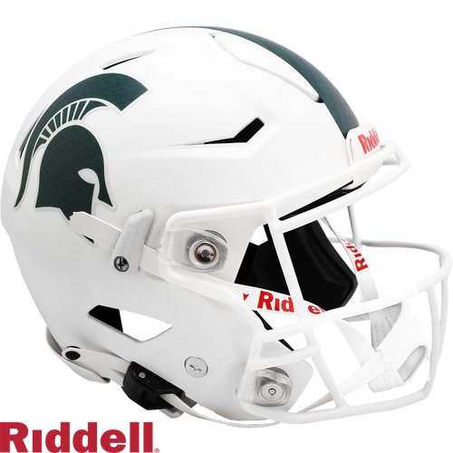 Michigan State Spartans Helmet Riddell Authentic Full Size SpeedFlex Style White