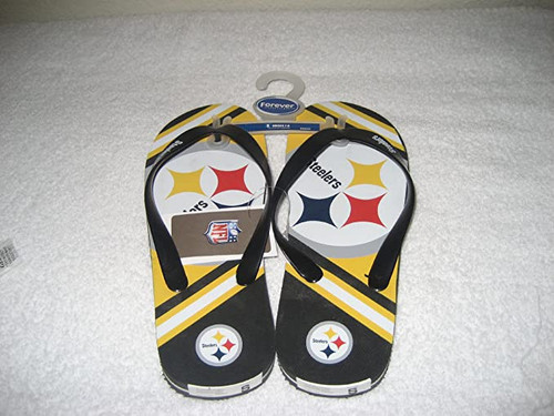 Pittsburgh Steelers Men Flip Flop - (1 Pair) - M