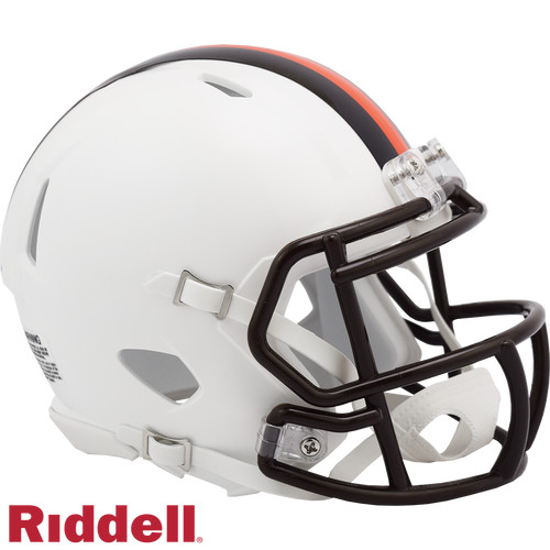 Cleveland Browns Helmet Riddell Replica Mini Speed Style On-Field Alternate 2023 White Out