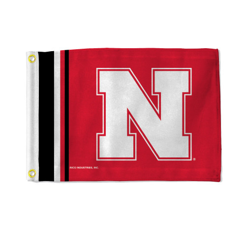 Nebraska Cornhuskers Flag 12x17 Striped Utility