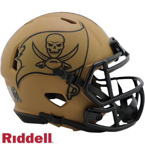 Tampa Bay Buccaneers Helmet Riddell Replica Mini Speed Style Salute To Service 2023