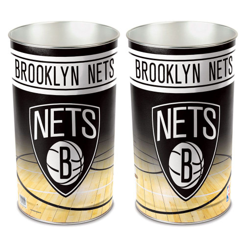 Brooklyn Nets Wastebasket 15 Inch