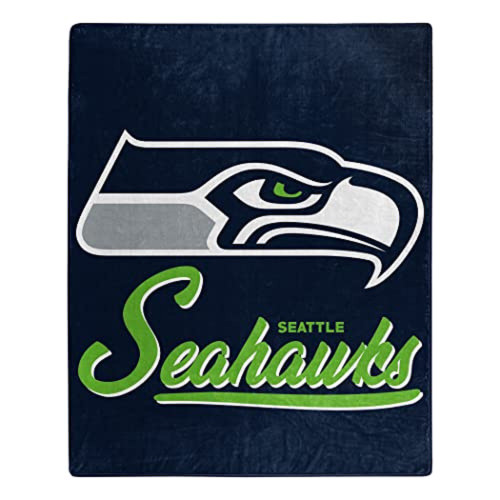 Seattle Seahawks Blanket 50x60 Raschel Signature Design