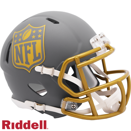 NFL Shield Helmet Riddell Replica Mini Speed Style Slate Alternate