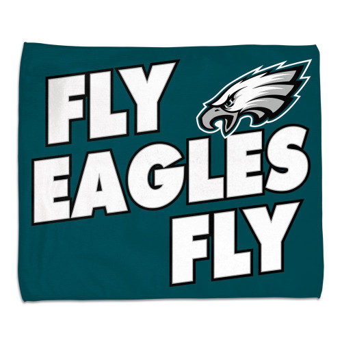 Philadelphia Eagles Towel 15x18 Rally Style Full Color
