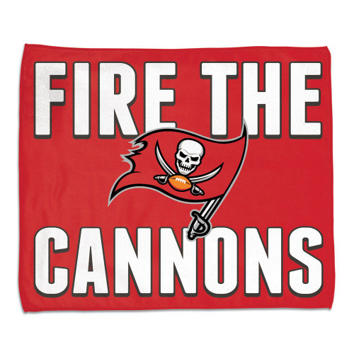 Tampa Bay Buccaneers Towel 15x18 Rally Style Full Color