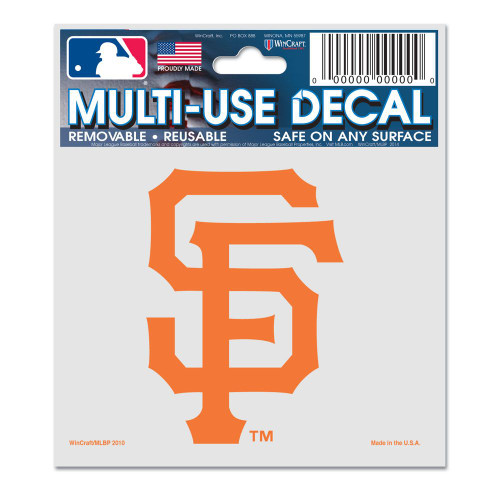 San Francisco Giants Decal 3x4 Multi Use