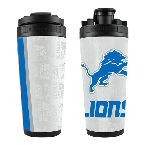 Detroit Lions Ice Shaker 26oz Stainless Steel