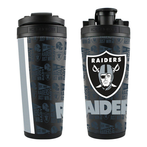 Las Vegas Raiders Ice Shaker 26oz Stainless Steel