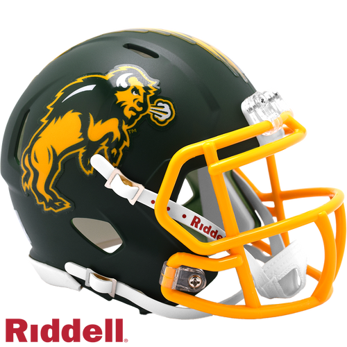 North Dakota State Bison Helmet Riddell Replica Mini Speed Style Harvest Design