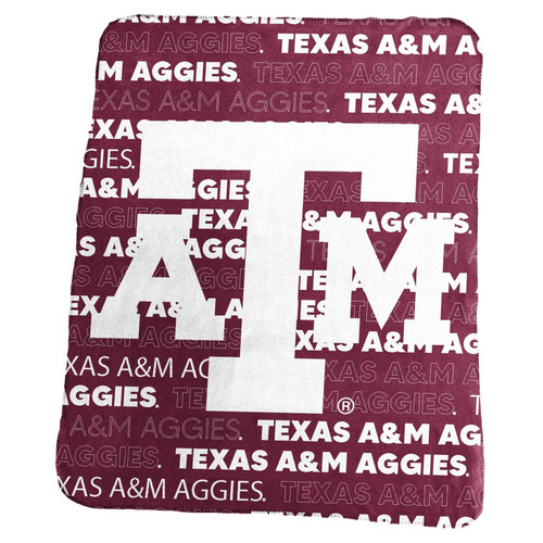 Texas A&M Aggies Blanket 50x60 Fleece Classic Texas A&M Aggies Blanket 50x60 Fleece Classic