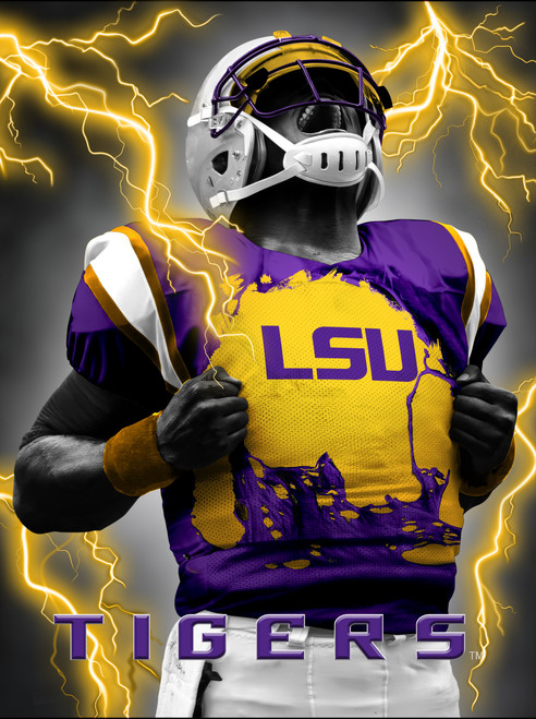 NCAA LSU Tigers Leder-Schlüsselanhänger Mit Concho – Offiziell Lizenziert, Schwarz, Ca. 3,8x8,25 Cm
