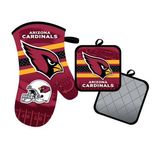 Arizona Cardinals Oven Mitt and Pot Holder Set Arizona Cardinals Oven Mitt and Pot Holder Set