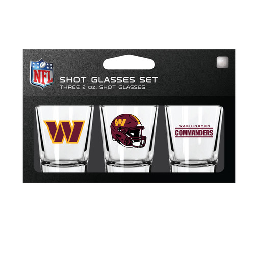 Washington Commanders Shot Glass Set 3 Pack Washington Commanders Shot Glass Set 3 Pack