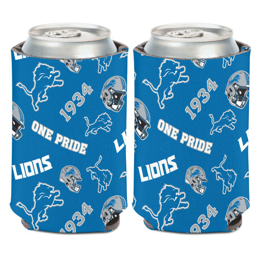 Detroit Lions Can Cooler Scatterprint Design