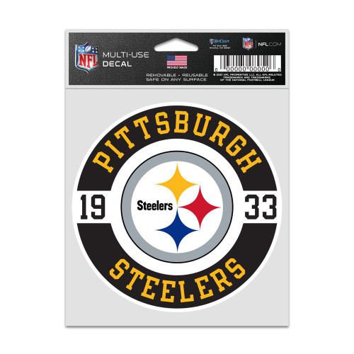 Pittsburgh Steelers Decal 3.75x5 Patch Fan