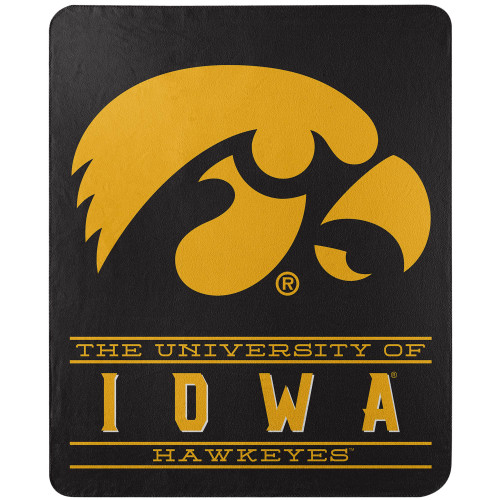 Iowa Hawkeyes Blanket 50x60 Fleece Control Design