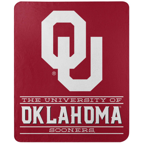 Oklahoma Sooners Blanket 50x60 Fleece Control Design Oklahoma Sooners Blanket 50x60 Fleece Control Design