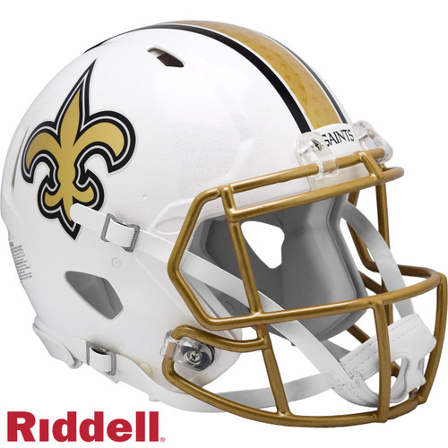 New Orleans Saints Helmet Riddell Authentic Full Size Speed Style On-Field Alternate 2025