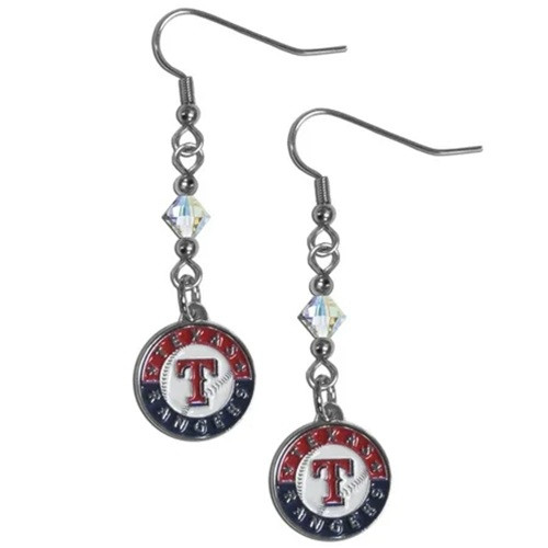 Texas Rangers Earrings Fish Hook Post Style