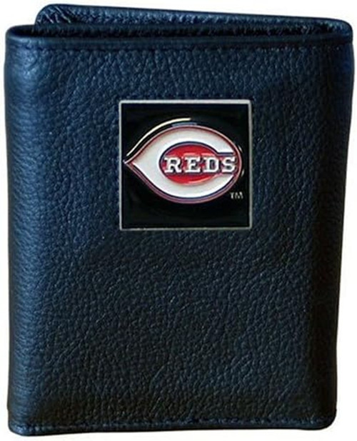 Cincinnati Reds Wallet Leather Trifold Wallet
