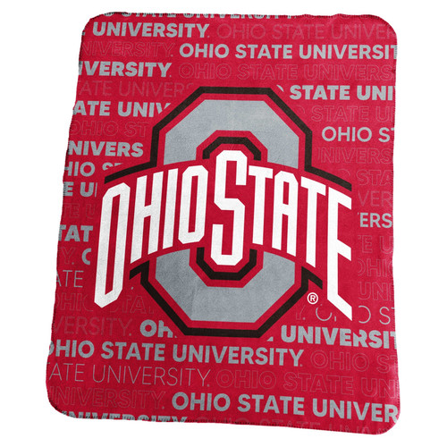 Ohio State Buckeyes Blanket 50x60 Fleece Classic Ohio State Buckeyes Blanket 50x60 Fleece Classic