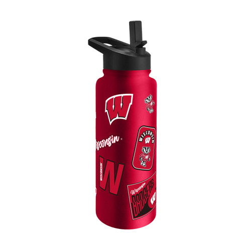 Wisconsin Badgers Quencher Bottle 34oz Stainless Steel Dreamweave Wisconsin Badgers Quencher Bottle 34oz Stainless Steel Dreamweave