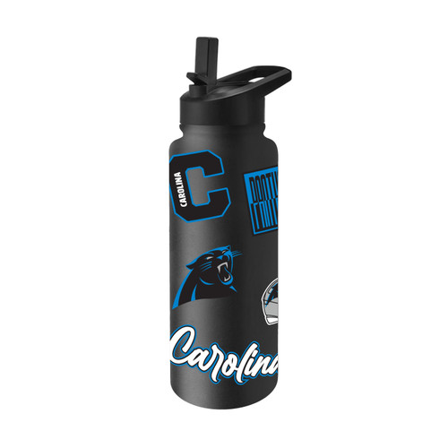 Carolina Panthers Quencher Bottle 34oz Stainless Steel Dreamweave