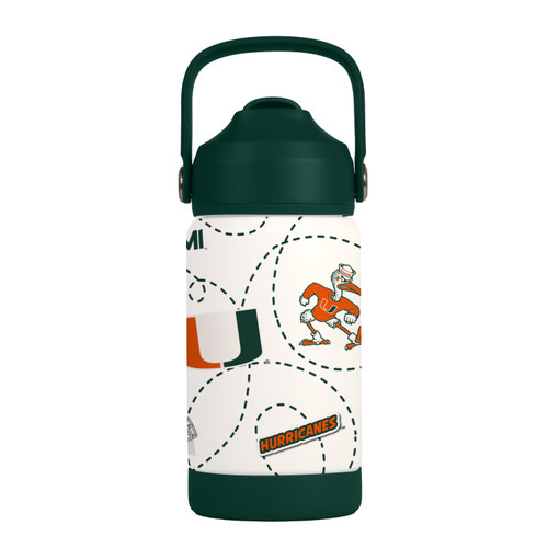 Miami Hurricanes Kids Bottle 12oz Stainless Steel Mascot Miami Hurricanes Kids Bottle 12oz Stainless Steel Mascot