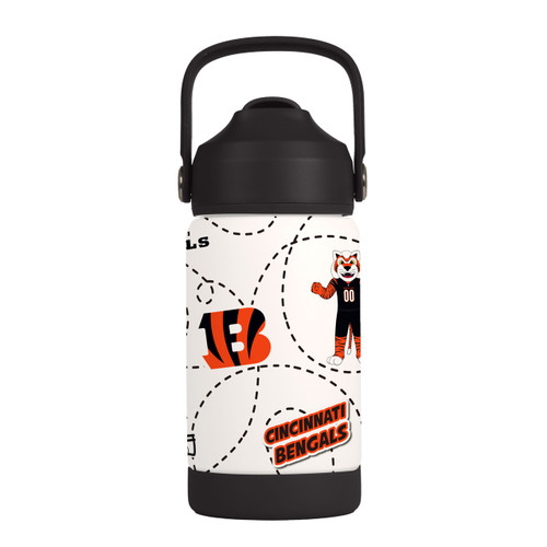 Cincinnati Bengals Kids Bottle 12oz Stainless Steel Mascot Cincinnati Bengals Kids Bottle 12oz Stainless Steel Mascot