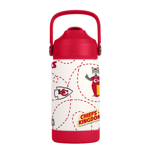 Kansas City Chiefs Kids Bottle 12oz Stainless Steel Mascot Kansas City Chiefs Kids Bottle 12oz Stainless Steel Mascot