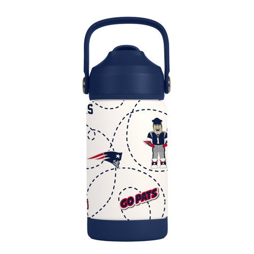 New England Patriots Kids Bottle 12oz Stainless Steel Mascot New England Patriots Kids Bottle 12oz Stainless Steel Mascot