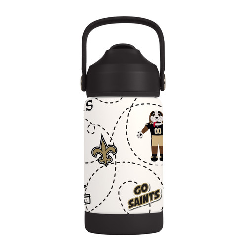 New Orleans Saints Kids Bottle 12oz Stainless Steel Mascot New Orleans Saints Kids Bottle 12oz Stainless Steel Mascot