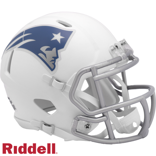 New England Patriots Helmet Riddell Replica Mini Speed Style Rivalry Alternate 2025