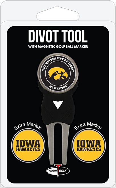 Iowa Hawkeyes Golf Divot Tool with 3 Markers Iowa Hawkeyes Golf Divot Tool with 3 Markers