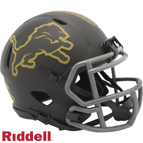 Detroit Lions Helmet Riddell Replica Mini Speed Style Salute To Service 2025